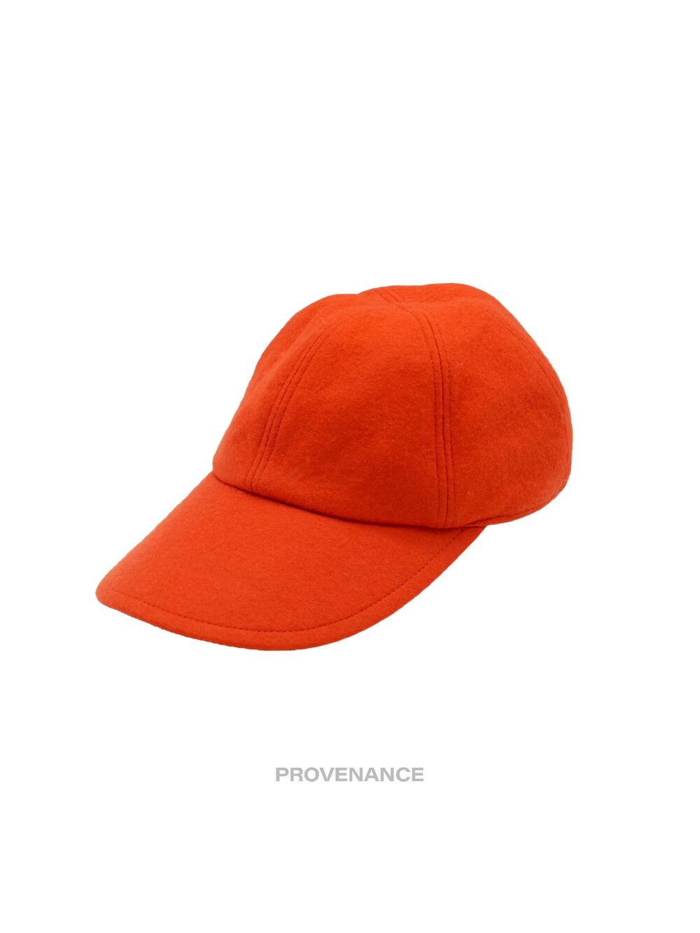 🔴 Christian Dior CD Wool Blend Cap Hat - Orange